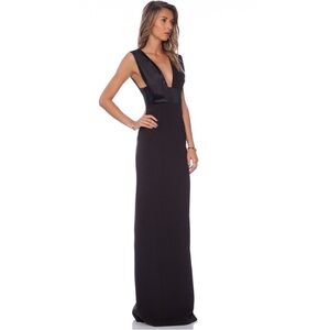 Solace London *NEW* Verdon Black Gown